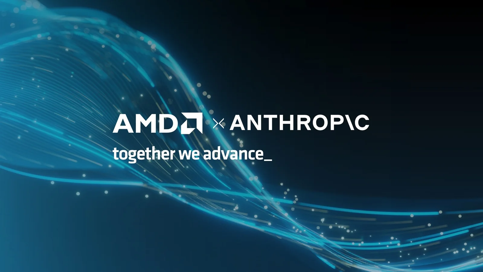 AMD and Anthropic partnership announcement artwork
