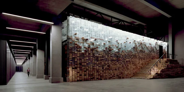 Architectural visualisation of the proposed LUMI AI Factory data-centre interior