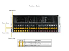 Supermicro SYS-421GE-TNRT — Front view