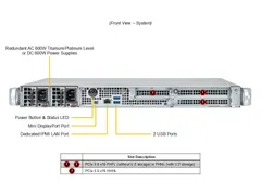 Supermicro ARS-111L-FR — Front view