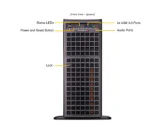 Supermicro SYS-741GE-TNRT — Front view
